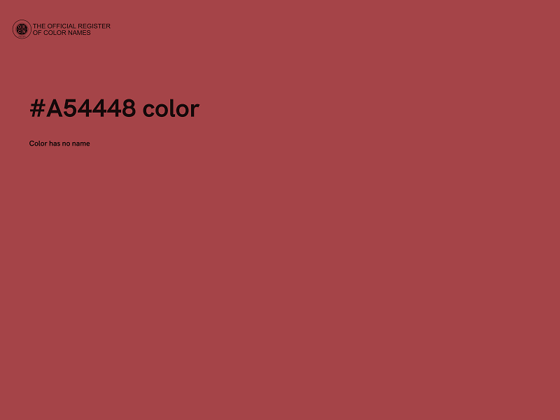 #A54448 color image