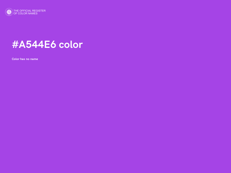 #A544E6 color image