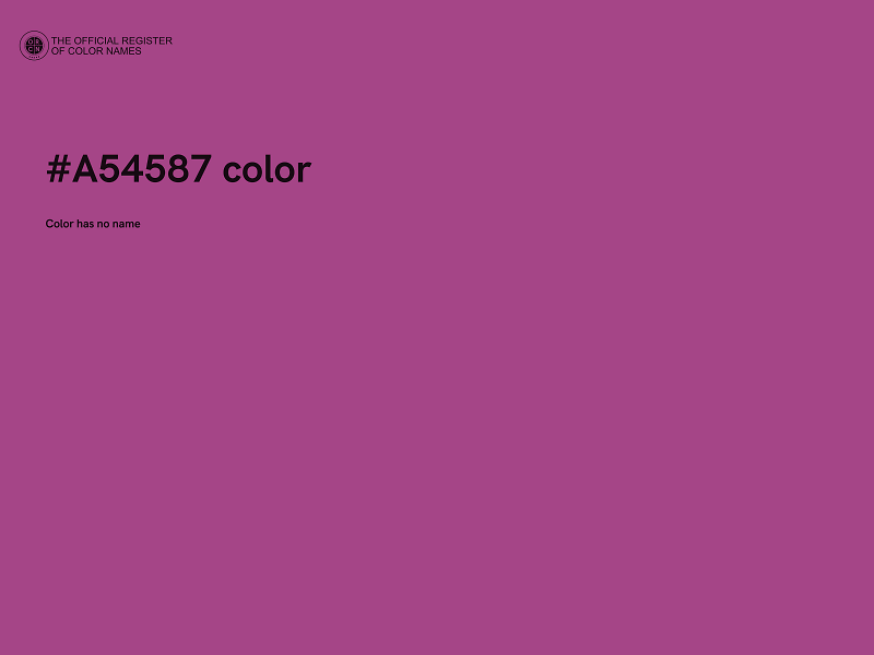 #A54587 color image