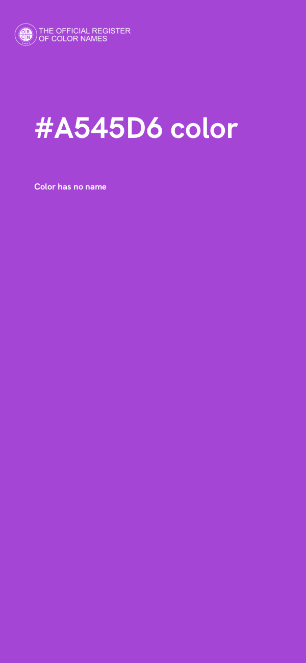 #A545D6 color image