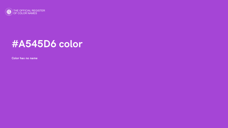 #A545D6 color image