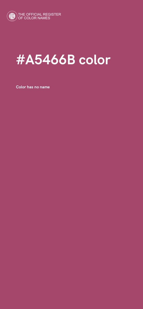 #A5466B color image