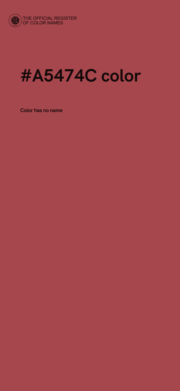 #A5474C color image