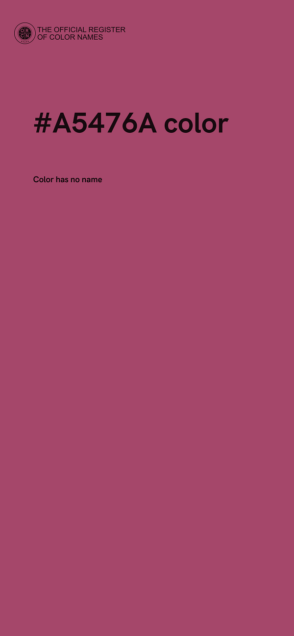 #A5476A color image