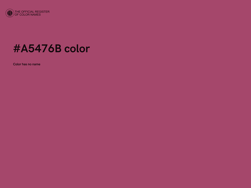 #A5476B color image