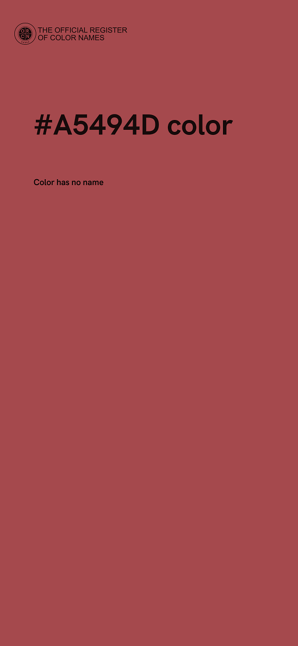 #A5494D color image