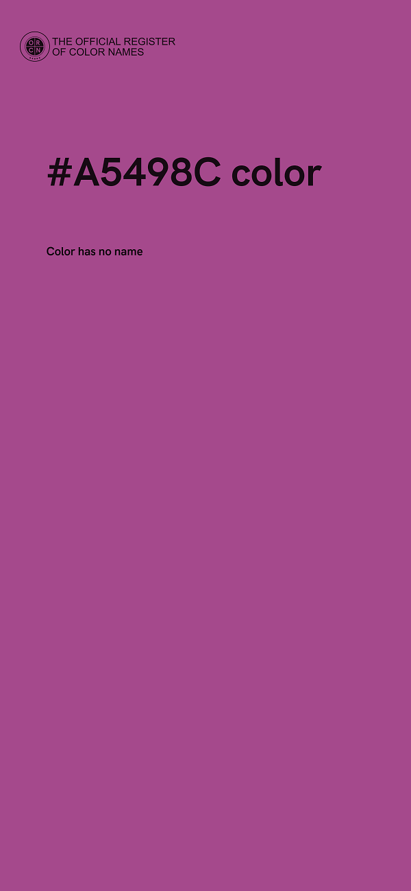 #A5498C color image