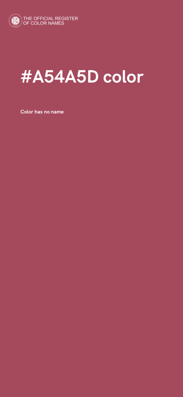 #A54A5D color image