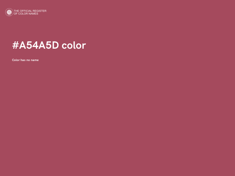 #A54A5D color image