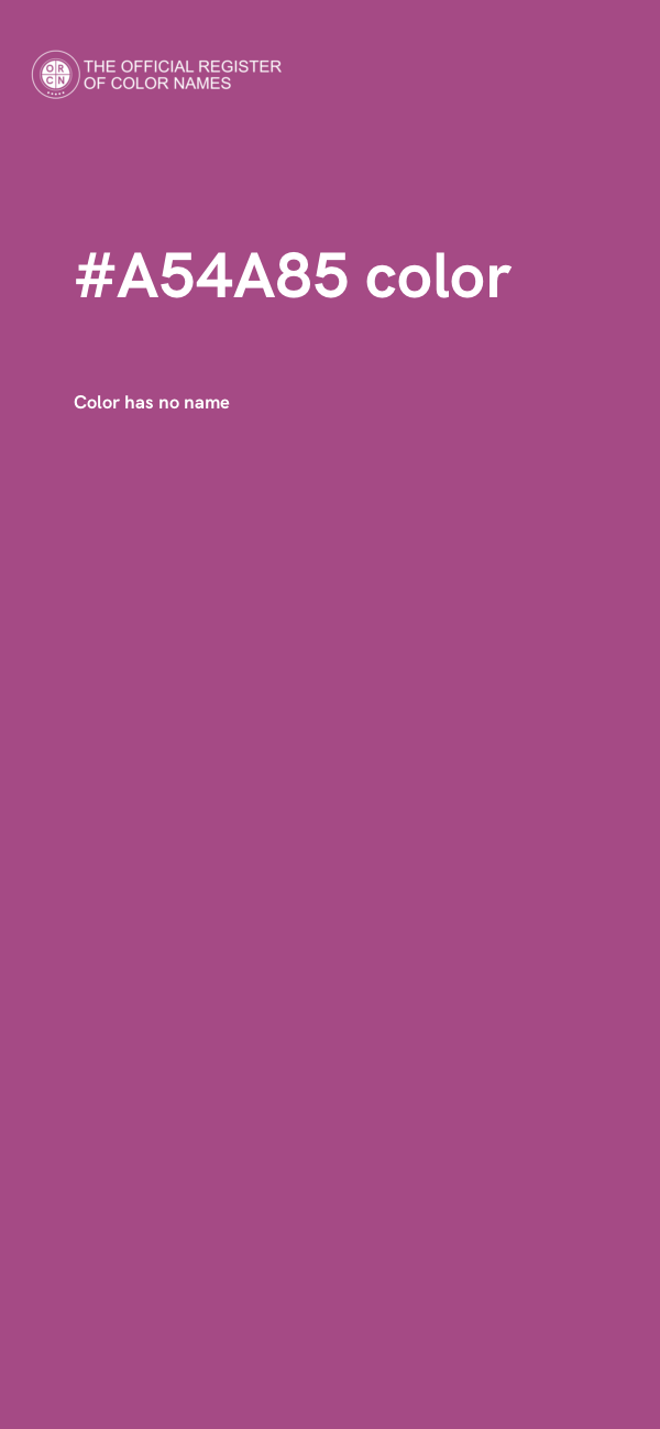 #A54A85 color image