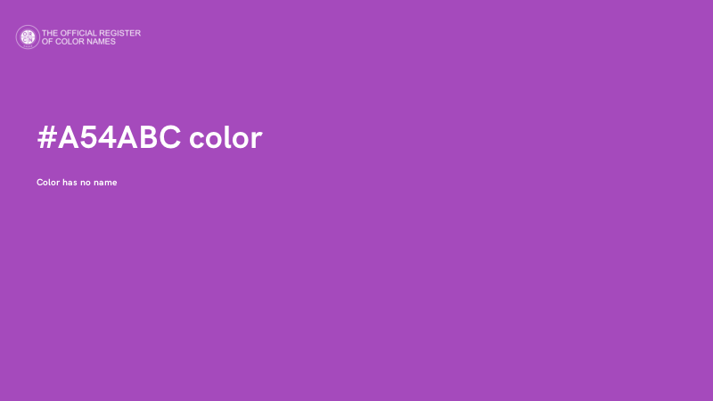 #A54ABC color image