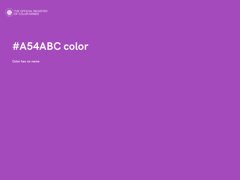 #A54ABC color image