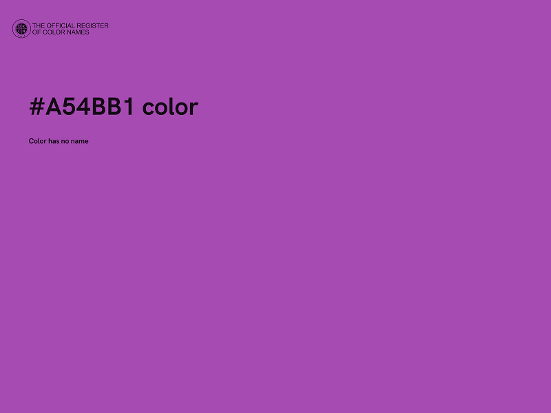 #A54BB1 color image