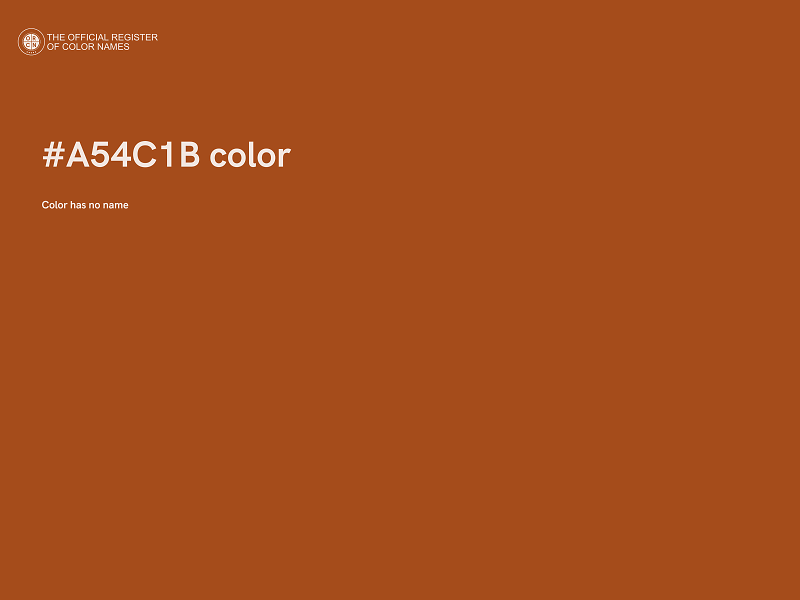 #A54C1B color image