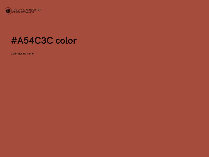 #A54C3C color image