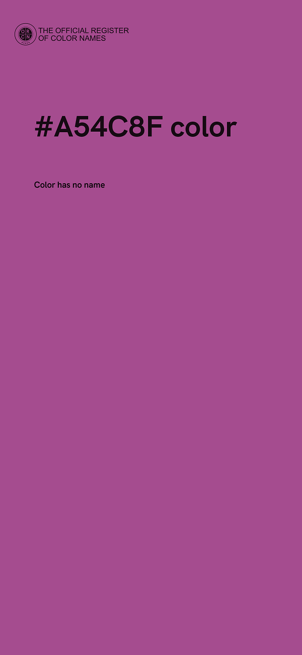 #A54C8F color image