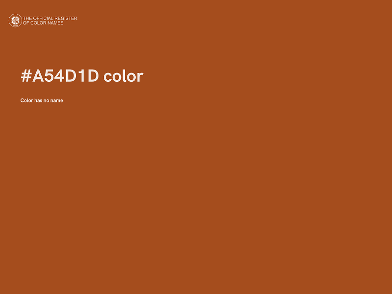 #A54D1D color image