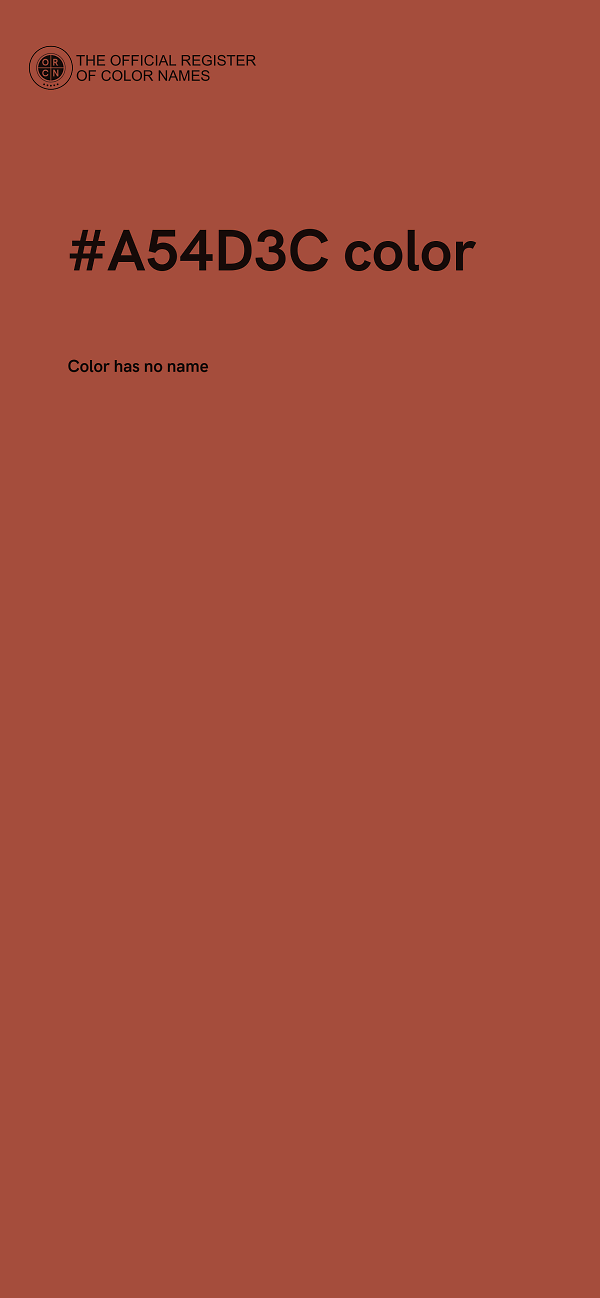 #A54D3C color image
