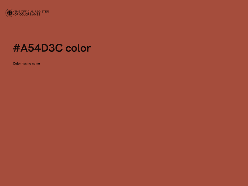 #A54D3C color image
