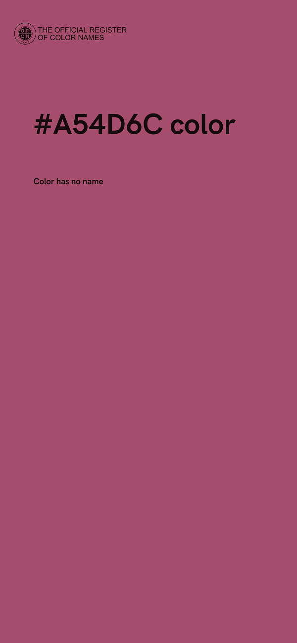 #A54D6C color image