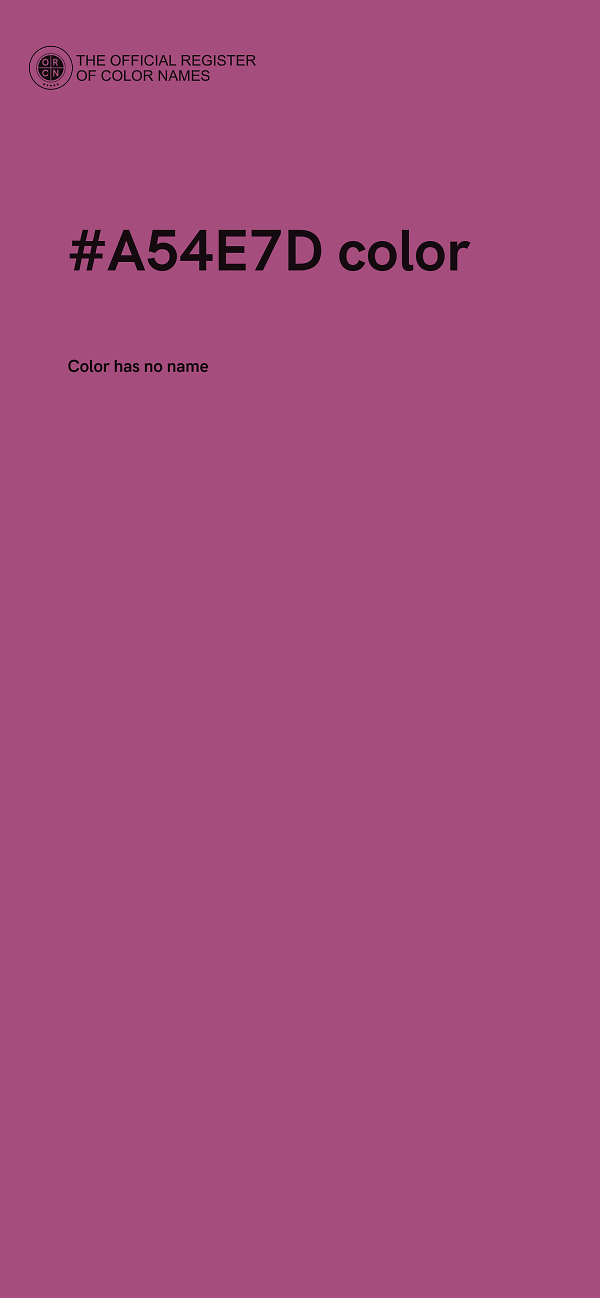 #A54E7D color image