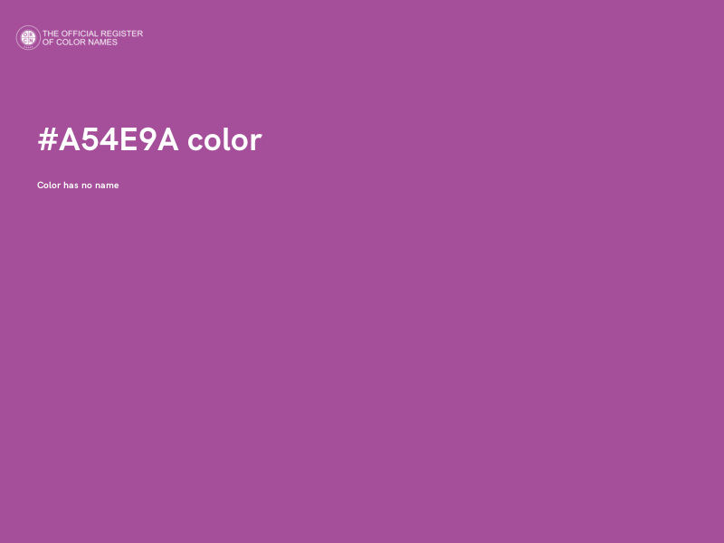 #A54E9A color image
