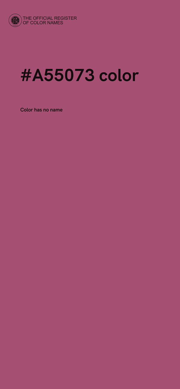 #A55073 color image