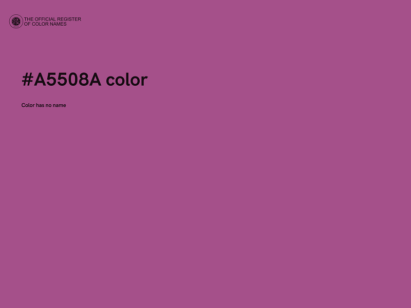 #A5508A color image