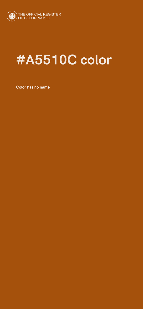 #A5510C color image