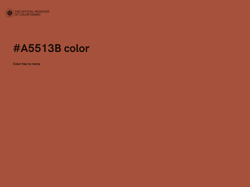 #A5513B color image