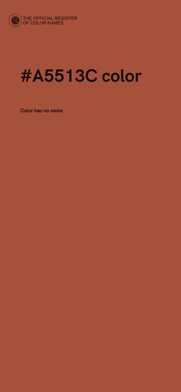 #A5513C color image