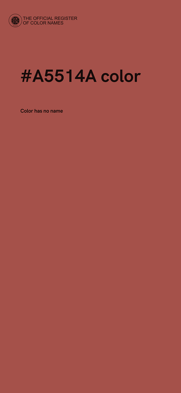 #A5514A color image