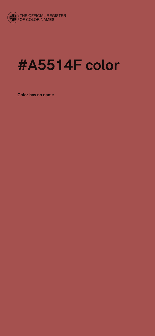 #A5514F color image