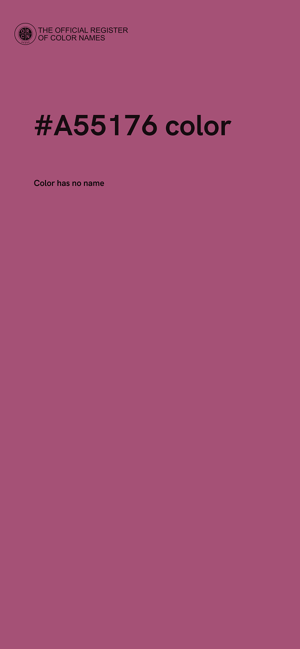 #A55176 color image