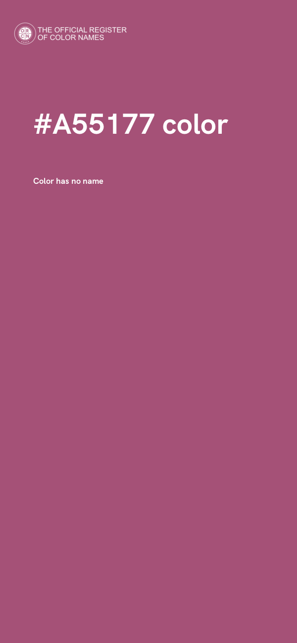 #A55177 color image