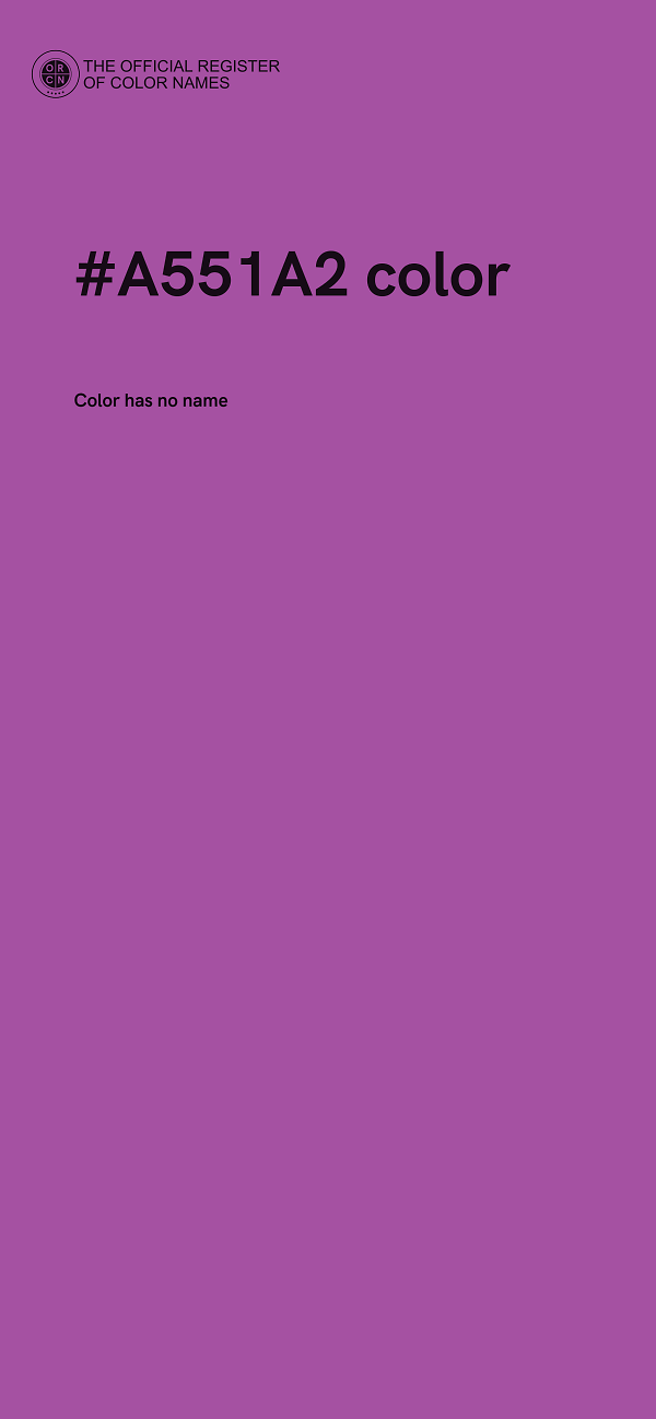 #A551A2 color image