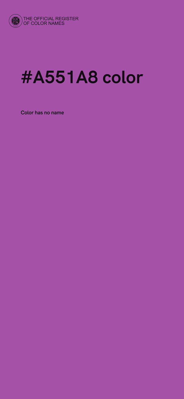 #A551A8 color image