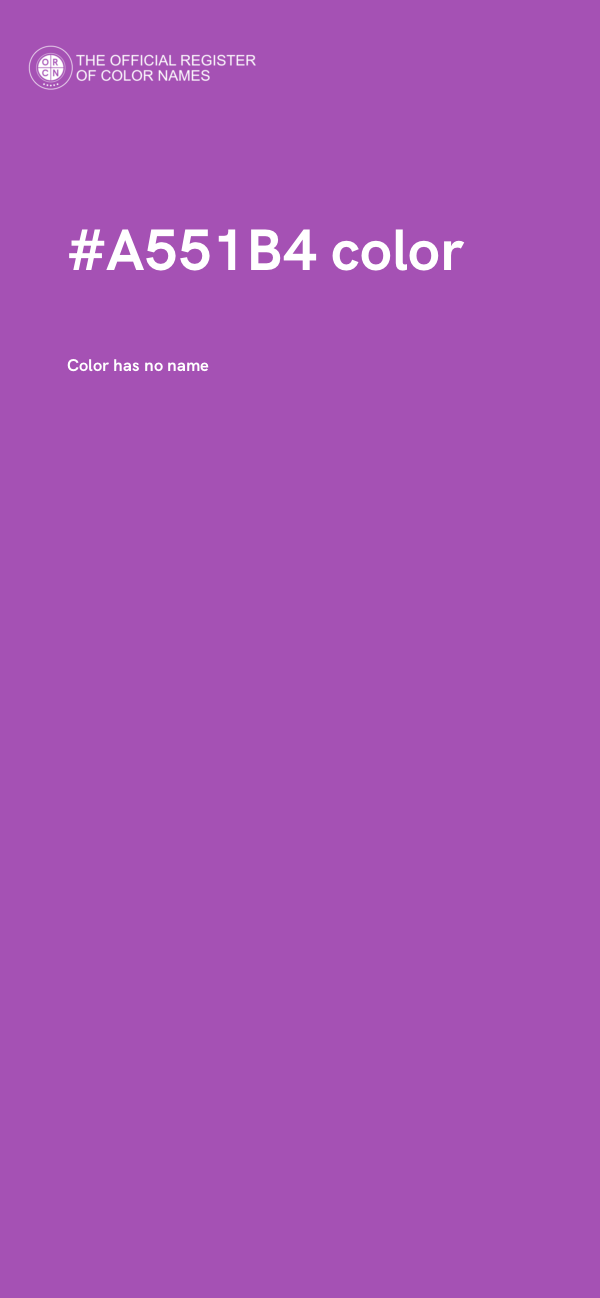 #A551B4 color image
