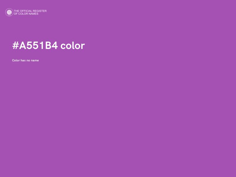 #A551B4 color image
