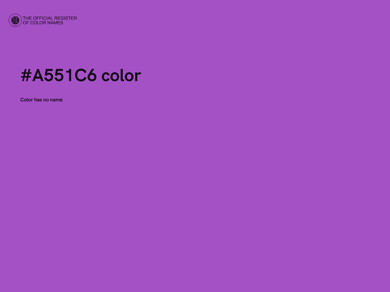 #A551C6 color image