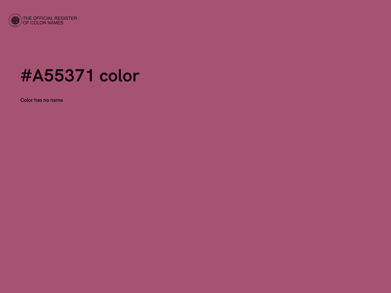 #A55371 color image