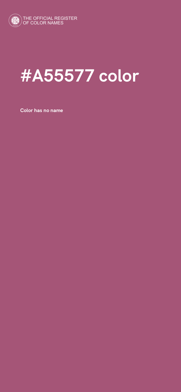 #A55577 color image