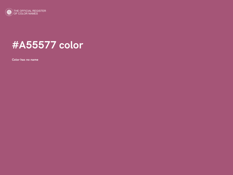 #A55577 color image