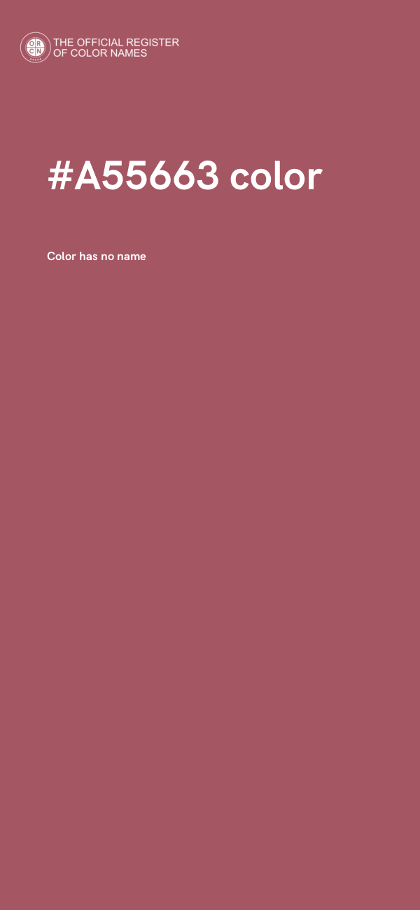 #A55663 color image