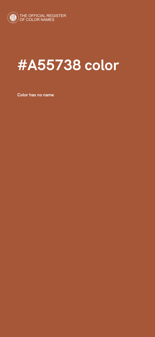 #A55738 color image