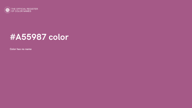 #A55987 color image