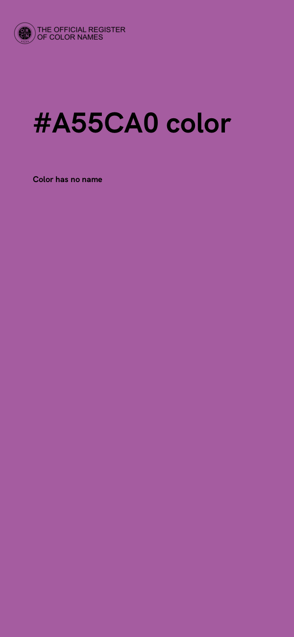 #A55CA0 color image