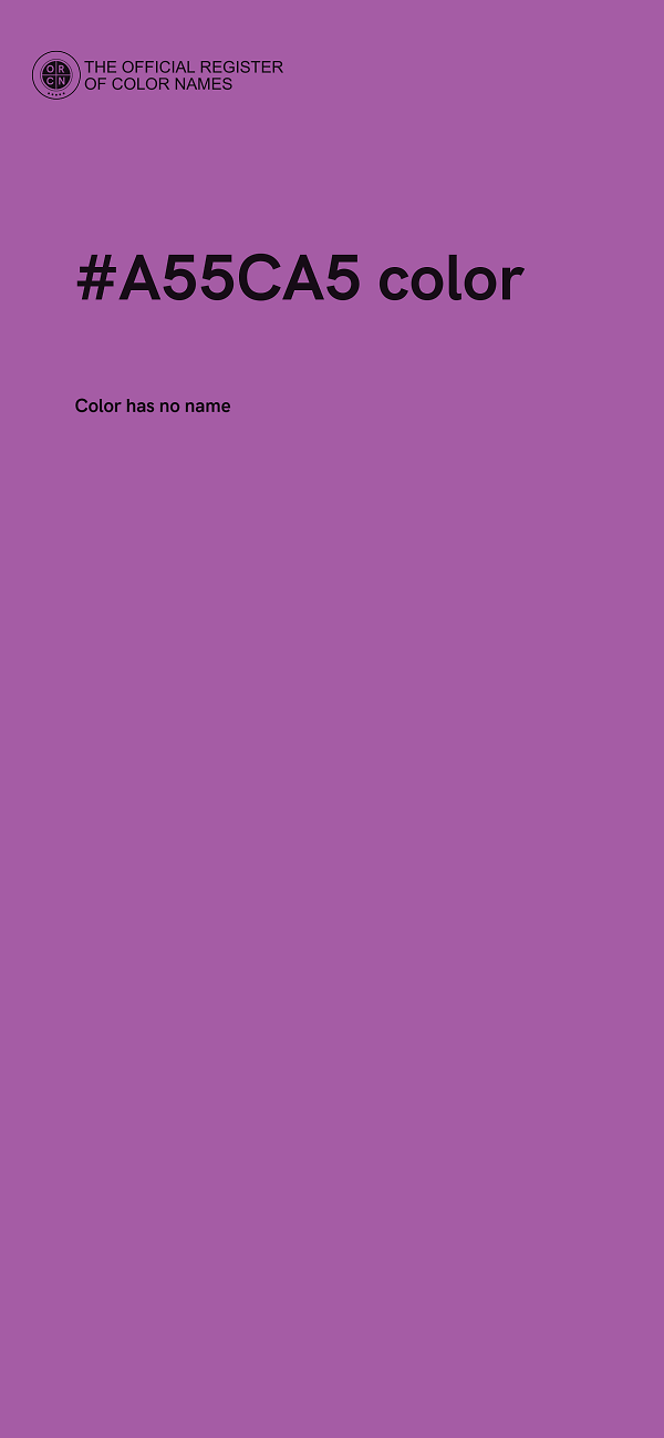 #A55CA5 color image