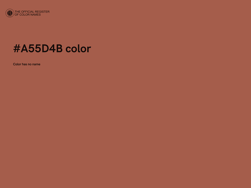 #A55D4B color image