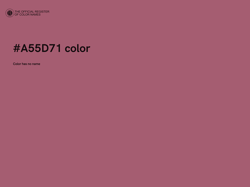 #A55D71 color image